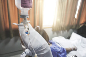 a patient receives iv specialty medications